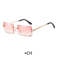 Fashion Solid Color Pc Square Frameless Women's Sunglasses sku image 12