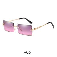 Fashion Solid Color Pc Square Frameless Women's Sunglasses sku image 5