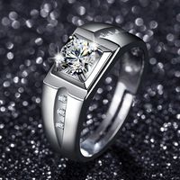 Simple Style Round Copper Inlay Zircon Open Ring 1 Piece sku image 22