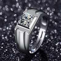 Simple Style Round Copper Inlay Zircon Open Ring 1 Piece sku image 23