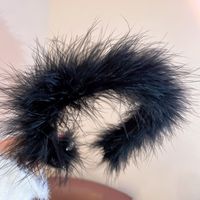 Fashion Solid Color Feather Hair Band 1 Piece sku image 2