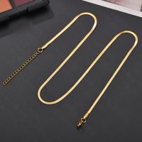 Simple Style Solid Color Stainless Steel Plating Necklace 1 Piece main image 3