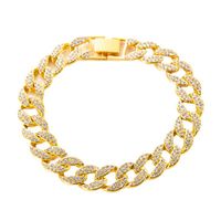 Fashion Solid Color Alloy Inlay Rhinestones Unisex Bracelets Anklet Necklace 1 Piece main image 3