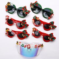 Fashion Bow Knot Bell Pc Round Frame Patchwork Full Frame Women's Sunglasses main image 5