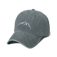 Unisex Fashion Mountain Embroidery Curved Eaves Baseball Cap main image 4