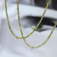 Mode Géométrique Acier Au Titane Perlé Zircon Collier main image 6