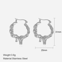 Retro Geometric Stainless Steel Plating Earrings 1 Pair sku image 1