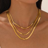 Simple Style Geometric Stainless Steel Plating Necklace main image 5