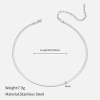 Einfacher Stil Geometrisch Rostfreier Stahl Überzug Halskette sku image 3