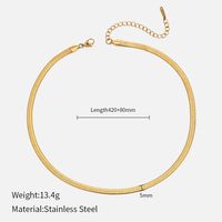 Simple Style Geometric Stainless Steel Plating Necklace sku image 11