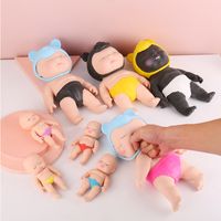 Tpr Unzip Cute Baby Squeeze Tricky Soft Rubber Rebound Toy main image 4