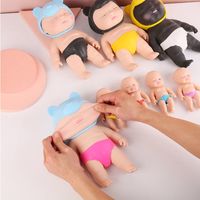 Tpr Unzip Cute Baby Squeeze Tricky Soft Rubber Rebound Toy main image 1