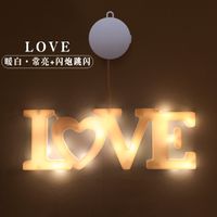عيد الحب رومانسي شكل القلب بلاستيك تاريخ اضاءات sku image 7