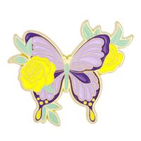 Fashion Butterfly Alloy Plating Unisex Brooches sku image 3