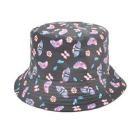 Women's Fashion Flower Printing Wide Eaves Bucket Hat sku image 17