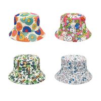 Women's Fashion Flower Printing Wide Eaves Bucket Hat main image 1