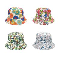 Women's Fashion Flower Printing Wide Eaves Bucket Hat main image 5