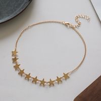 1 Piece Simple Style Star Alloy Plating Women's Choker main image 5