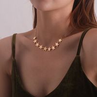 1 Piece Simple Style Star Alloy Plating Women's Choker main image 6