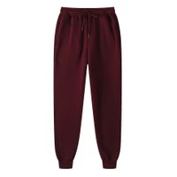 Men's Sports Solid Color Polyester Rib-knit Active Bottoms Straight Pants main image 5