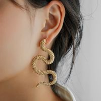 1 Pair Fashion Snake Alloy Plating Women's Drop Earrings main image 5
