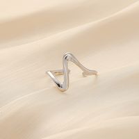 Simple Style Star Heart Shape Stainless Steel Plating Open Ring 1 Piece sku image 7