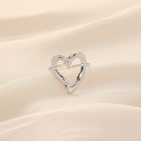 Simple Style Star Heart Shape Stainless Steel Plating Open Ring 1 Piece sku image 5