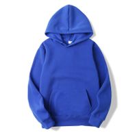 Unisex Hoodies Long Sleeve Basic Fleece Lined Casual Solid Color main image 3