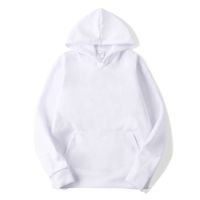 Unisex Hoodies Long Sleeve Basic Fleece Lined Casual Solid Color main image 4