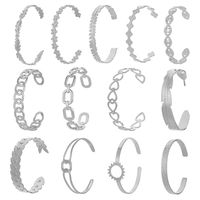 Style Simple Géométrique Œil Acier Inoxydable Placage Bracelet 1 Pièce main image 6