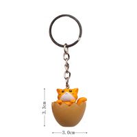 1 Piece Cute Cat Alloy Plastic Unisex Bag Pendant Keychain sku image 5