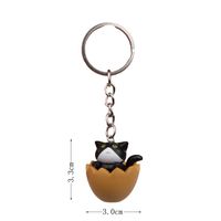 1 Piece Cute Cat Alloy Plastic Unisex Bag Pendant Keychain sku image 7