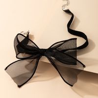 1 Piece Vintage Style Bow Knot Gauze Women's Choker main image 3