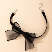 1 Piece Vintage Style Bow Knot Gauze Women's Choker main image 2