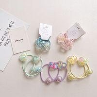 Sweet Heart Shape Arylic Hair Tie 2 Pieces main image 6