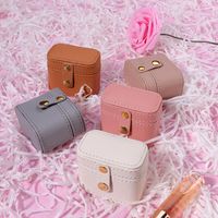 1 Piece Fashion Solid Color Pu Leather Jewelry Boxes main image 5