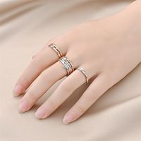 Simple Style Smiley Face Titanium Steel Polishing Rings 1 Piece main image 3