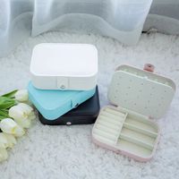 1 Piece Fashion Solid Color Pu Leather Jewelry Boxes sku image 1