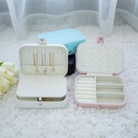 1 Piece Fashion Solid Color Pu Leather Jewelry Boxes main image 5