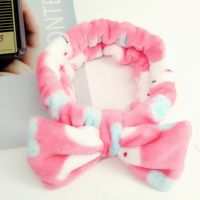 Fashion Stripe Polka Dots Flannel Bowknot Hair Band 1 Piece main image 5