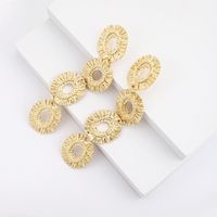 Elegant Glam Exaggerated Geometric Alloy Plating Women's Drop Earrings main image 4