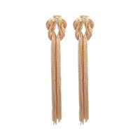 1 Pair Elegant Tassel Plastic Copper Women's Drop Earrings main image 5