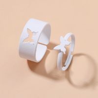 1 Set Fashion Star Heart Shape Metal Stoving Varnish Women's Open Ring sku image 13