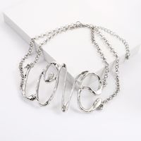 1 Piece Fashion Letter Alloy Plating Women's Necklace main image 2