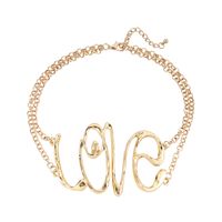 1 Piece Fashion Letter Alloy Plating Women's Necklace sku image 1