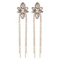 1 Pair Fashion Water Droplets Alloy Inlay Rhinestones Women's Drop Earrings Earrings sku image 14