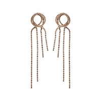 1 Pair Fashion Tassel Alloy Inlay Artificial Gemstones Women's Drop Earrings sku image 2
