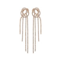 1 Pair Fashion Tassel Alloy Inlay Artificial Gemstones Women's Drop Earrings sku image 10