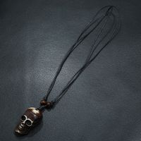 Ethnic Style Skull Wood Resin Wax Line Men's Necklace main image 2