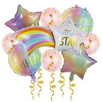 Birthday Letter Star Aluminum Film Party Balloons 1 Set sku image 3